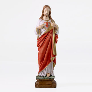 Statua Sacro Cuore di Gesu' cm 30