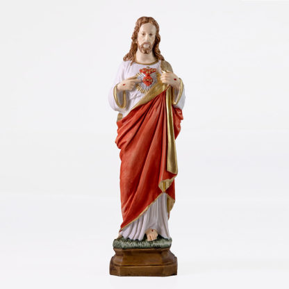 Statua Sacro Cuore di Gesu' cm 20
