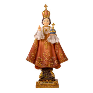 Statua Gesu' Bambino di Praga cm22