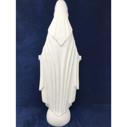 Statua bianca Madonna delle Rose cm 60 - immagine 4