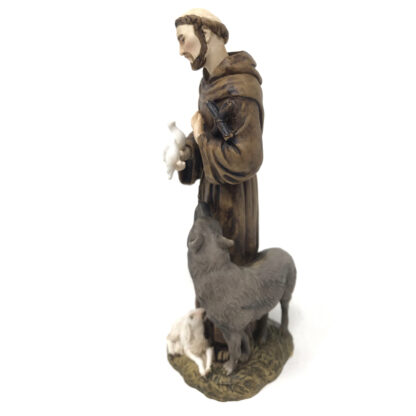 Statua San Francesco d'Assisi NOVITA' made in Toscana cm 20 - immagine 2