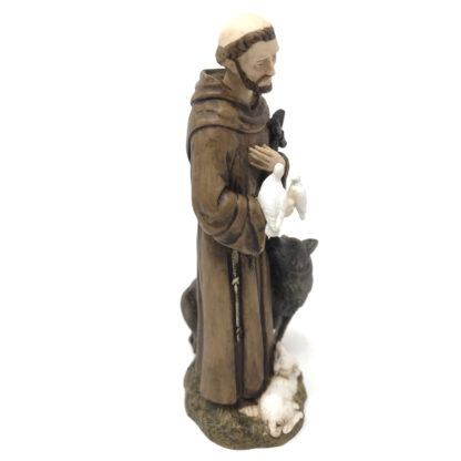 Statua San Francesco d'Assisi NOVITA' made in Toscana cm 20 - immagine 4