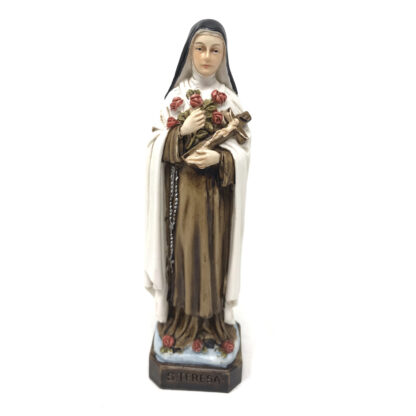 Statua Santa Teresa del Bambin Gesu' NOVITA' made in Toscana cm 15