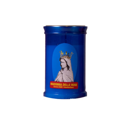 CERO VOTIVO T30 PLASTICA AZZURRO