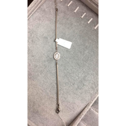 BRACCIALE RIGIDO CON MEDAGLIA MIRACOLOSA BRILLANTATA