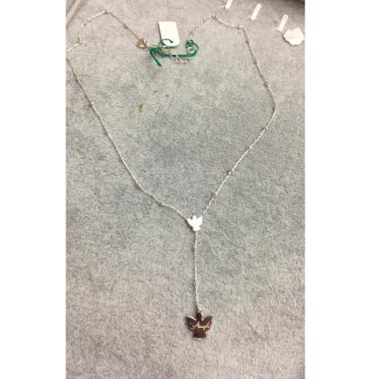 CATENINA DEGLI ANGELI IN ARGENTO CON APERTURA AL COLLO
