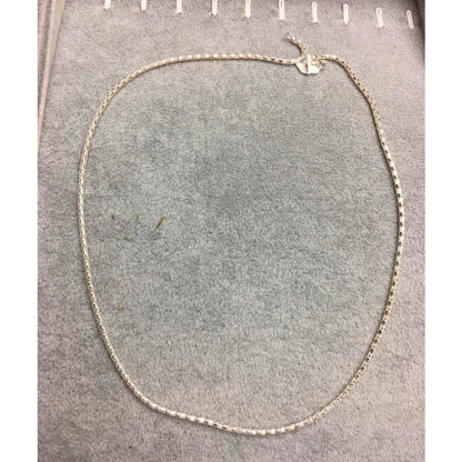 CATENINA ARGENTO BRILLANTATO 50 CM