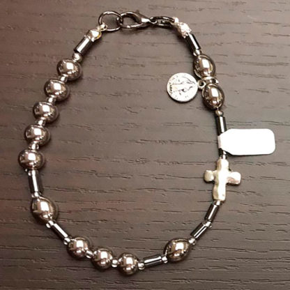 BRACCIALE-DECINA BIJOUX EMATITE ANCHE PER UOMO CON GRANI TONDI
