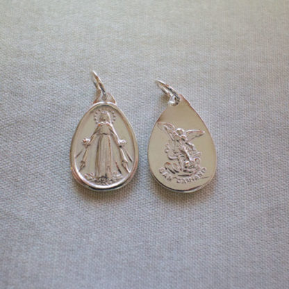 MEDAGLIA ARGENTO MADONNA DELLE ROSE S.MICHELE