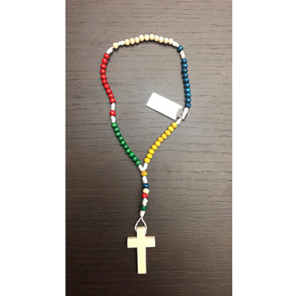 MINI ROSARIO MISSIONARIO MULTICOLORE ANCHE PER AUTO