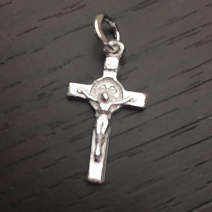 CROCE ARGENTO SAN BENDETTO MINI
