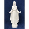 Statua bianca Madonna delle Rose cm 8