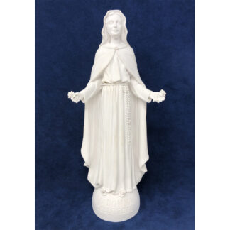 Statua bianca Madonna delle Rose cm 30 NOVITA'