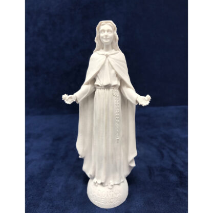 Statua bianca Madonna delle Rose cm 15 NOVITA'