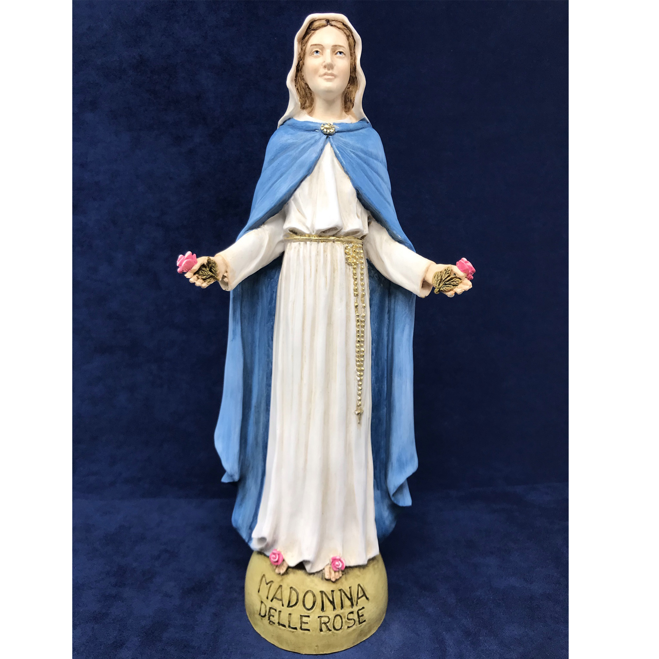 Our Lady of the Roses Statue NEW cm 30 made in Tuscany