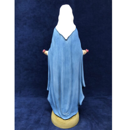 Statua colorata Madonna delle Rose cm 30 - immagine 4