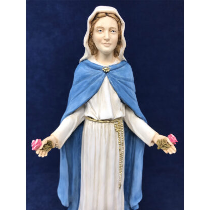 Statua colorata Madonna delle Rose cm 30 - immagine 5