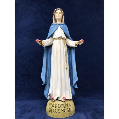 Statua colorata Madonna delle Rose cm 30 - immagine 6