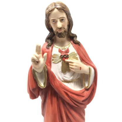 Statua Sacro Cuore NOVITA' made in Toscana cm 30 - immagine 2